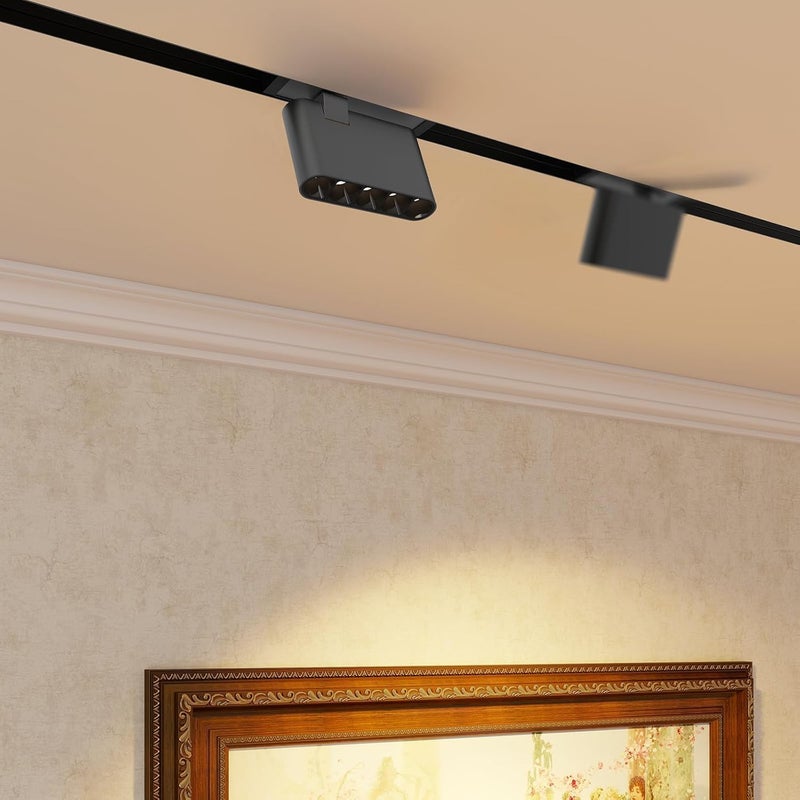 SCON 7W Magnetic Track Spotlight Lamp Head, 3 CCT 24V Dimmable LED Downlight Head, 3000K-4000K-6000K for Recessed/Ceiling Track Lighting System, Light Fixture for Kitchen, Living Room, Office, Shop - Image 2